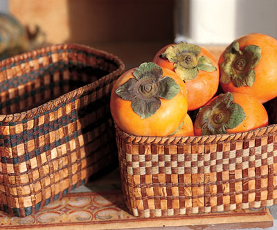 A prolific basket weaver, Daugherty finds many uses for her baskets.